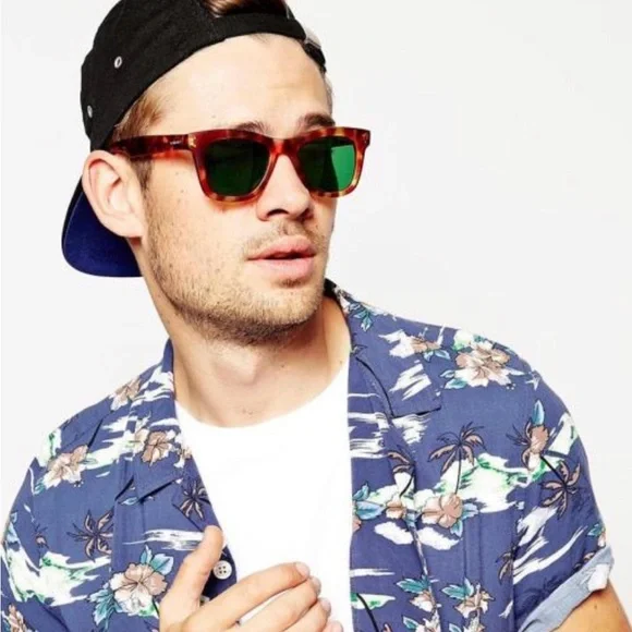 Komono Blue Marbled Sunglasses NEW The Allen Indigo Demi - Picture 11 of 12